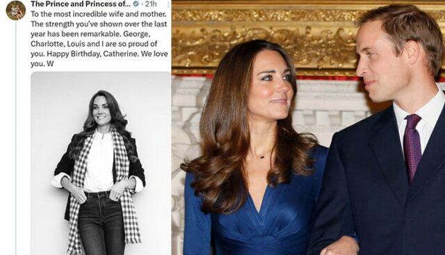 Kate Middleton wird 43, die Botschaft von Prinz William

