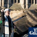 Wolken teilen sich, um die 184 Solarpaneele des York Minster zu segnen