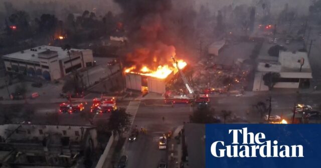 Drohnenaufnahmen zeigen das Ausmaß der Brandverwüstung im Stadtteil Altadena in Los Angeles – Video

