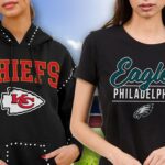 Super Bowl Swag für sie: Hoodies, T-Shirts & Trikots