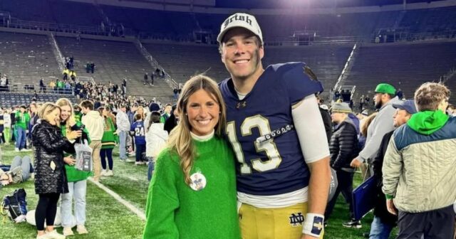 Zeitleiste der Beziehung zwischen Notre Dame QB Riley Leonard und GF Molly Walding

