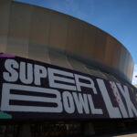 New Orleans, Louisiana - 16. Januar: Der Caesars Superdome wird am 16. Januar 2025 in New Orleans, Louisiana, für Super Bowl LIX im Caesars Superdome vorbereitet. (Foto von Chris Graythen/Getty Images)