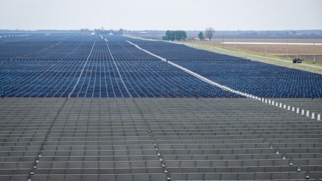 The Double Black Diamond Solar Field near Waverly, Illinois, is now powering Chicago