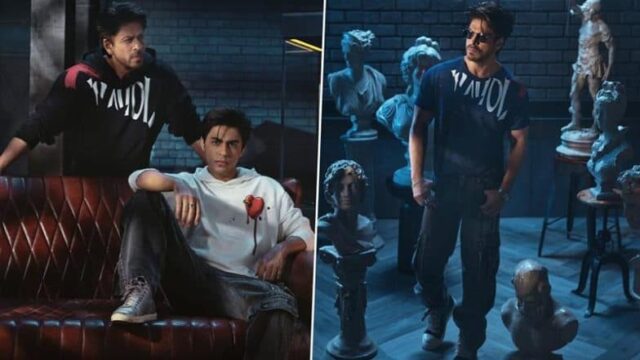 Hot! Shah Rukh Khan and Aryan Khan Rock Black and White Hoodies Ahead of D’yavolx Collection Launch on January 12 (See Pic)