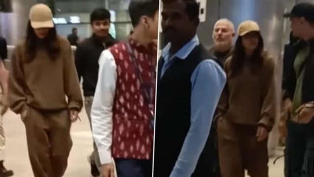 Is Priyanka Chopra Back in India for Mahesh Babu-SS Rajamouli’s Telugu Film? Actress Spotted in Brown Tracksuit at Mumbai Airport! (Watch Video)