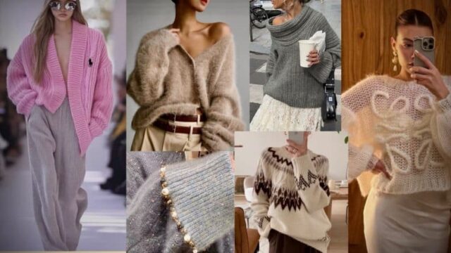 Modetrends für den Winter 2025: Perlen-, Flausch-, Gürtelpullover und mehr, stilvolle Pullover für die gemütliche Jahreszeit

