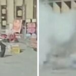 Kanalexplosion lässt Jungen in China in die Luft fliegen, Video