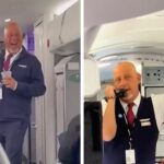 Flugbegleiter im DC -Flugzeug wird viral, Video des Gesangs, Witze auf früheren Reisen