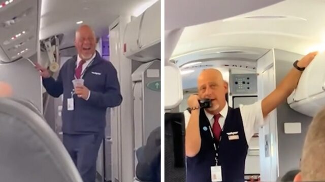 Flugbegleiter im DC -Flugzeug wird viral, Video des Gesangs, Witze auf früheren Reisen

