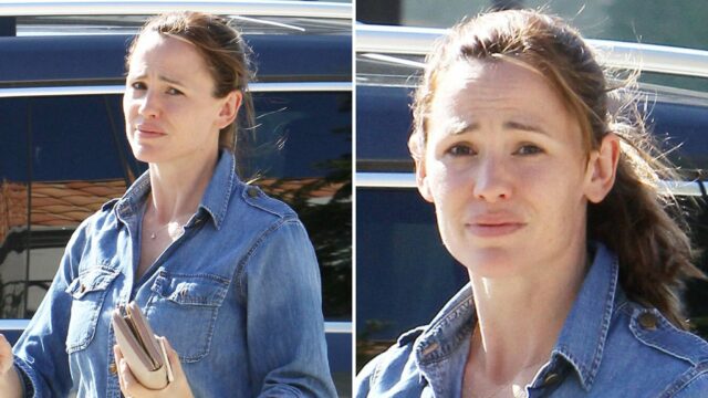 Jennifer Garner erscheint emotional beim Besuch der Ruinen einer niedergebrannten Kirche

