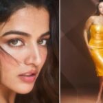 Wamiqa Gabbi Channels Goddess Aphrodite Vibes in Dazzling Golden Sleeveless Sequin Dress (See Pics)