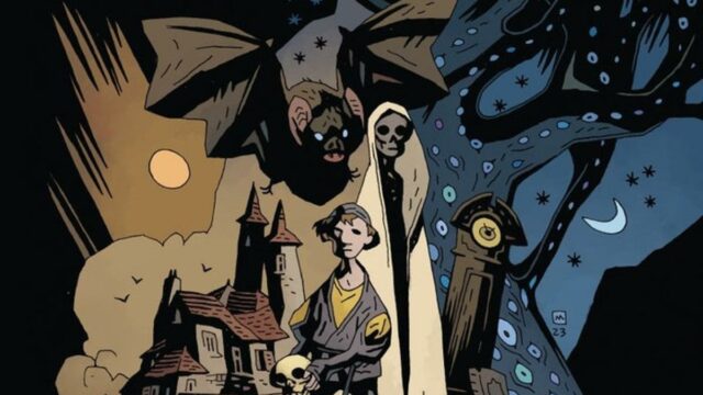 Hier ist ein Blick auf Mike Mignolas neues Buch, das in einem makabren, von Folklore inspirierten Universum spielt

