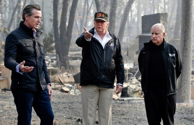 Könnte Donald Trump Kalifornien die Waldbrandhilfe vorenthalten?

