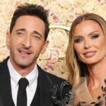 Adrien Brody gratuliert seiner Partnerin Georgina Chapman zu ihrem Sieg bei den Golden Globes