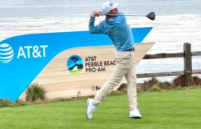 Sam Stevens von Wichita überwindet die Flugzeugkummer und eröffnet bei Pebble Beach Pro-Am stark

