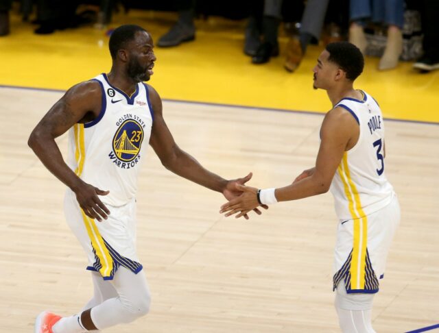 Draymond Green entschuldigt sich für den Schlag von Jordan Poole, nachdem die Warriors die Wizards besiegt haben

