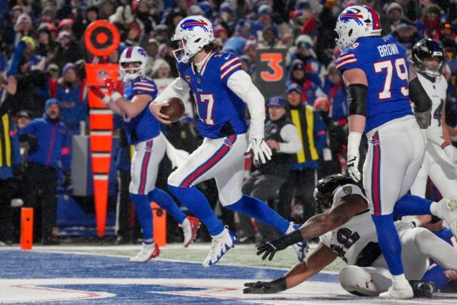 Josh Allen erzielt 2 TDs, Bills erzwingen 3 Ballverluste, um die Ravens mit 27-25 zu schlagen und das AFC-Titelspiel zu erreichen

