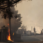 photo a man inspects a smouldering beachfront home along the road to malibu as powerful winds fueling devastating wildfires in the los angeles area force people to evacuate california u s january 8 2025 reuters mike blake