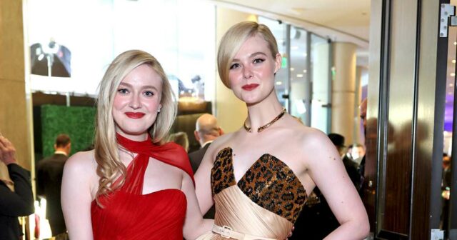 Dakota und Elle Fanning genießen einen Schwesternabend bei den Golden Globes 2025

