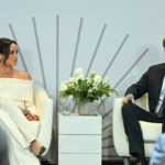 NEW YORK, NEW YORK - OCTOBER 10: (L-R) Meghan, Duchess of Sussex and Prince Harry, Duke of Sussex speak onstage at The Archewell Foundation Parents’ Summit: Mental Wellness in the Digital Age during Project Healthy Minds' World Mental Health Day Festival 2023 at Hudson Yards on October 10, 2023 in New York City. (Photo by Bryan Bedder/Getty Images for Project Healthy Minds)