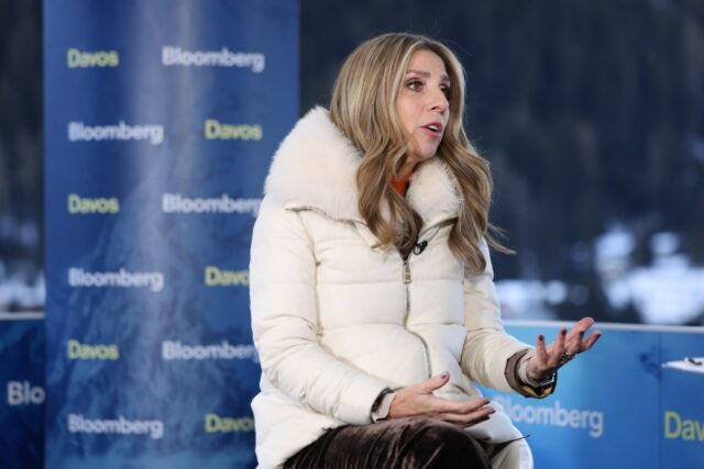 Nicola Mendelsohn, head of global business group at Meta Platforms Inc., during a Bloomberg Television interview ahead of the World Economic Forum (WEF) in Davos