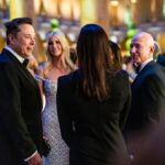 Jeff Bezos, Lauren Sanchez, Elon Musk und Ivanka Trump feierten wie Oligarchen