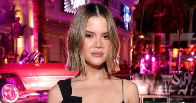 Maren Morris zeigt ihren straffen Körper in einem kleinen schwarzen Bikini

