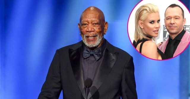 Warum Morgan Freeman Donnie Wahlberg und Jenny McCarthy sagte, sie solle "ein Zimmer bekommen"

