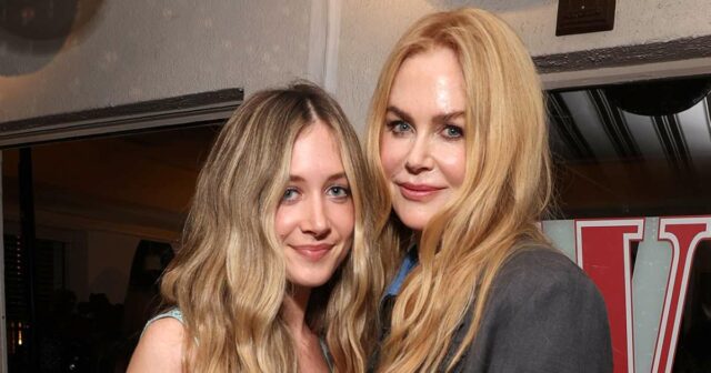 Nicole Kidman und ihre Tochter, Sonntag, 16, besuchen die Party vor den Golden Globes

