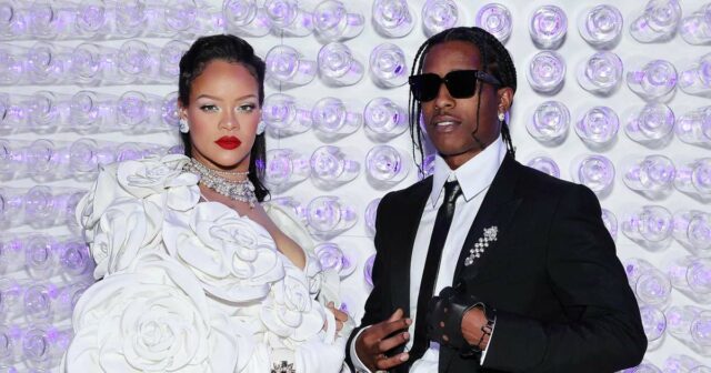 Rihanna unterstützt den ASAP Rocky Partner durch die Teilnahme an der Versuch

