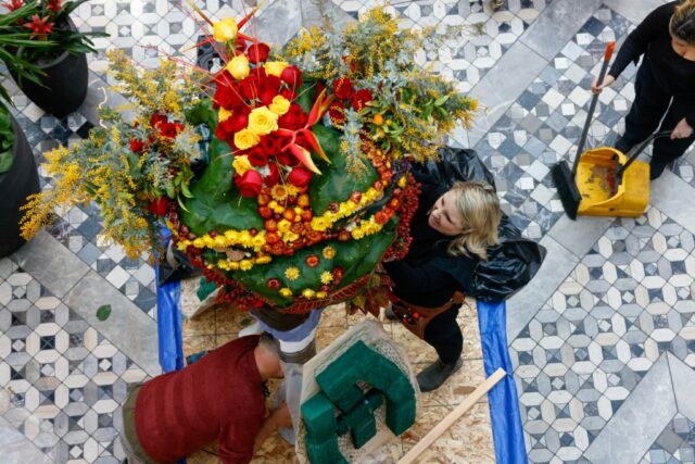 Das Valley Fair Shopping Center feiert das Neujahr mit Floralkunst aus dem Mondjahr

