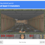 Die Leute spielen ein neues CAPTCHA im DOOM-Stil