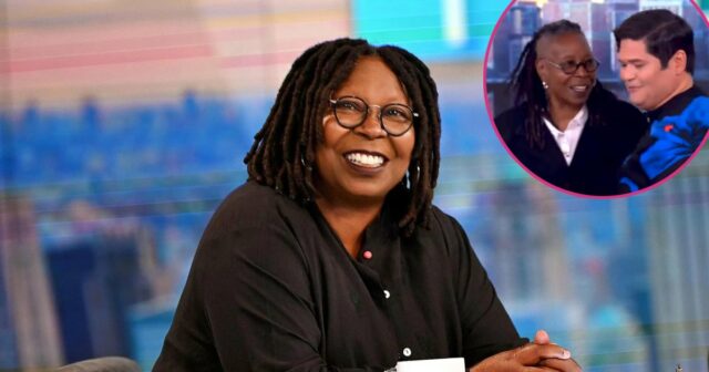 Whoopi Goldberg unterbricht die "Aussicht", um den Gast zu umarmen

