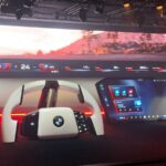 A mockup of BMW's Panoramic iDrive at CES 2025