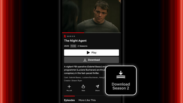 Ein Screenshot der Netflix -App.