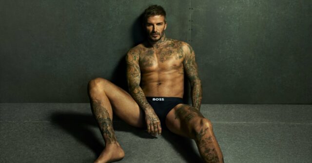 David Beckham zieht sich in Boxern in seiner bisherigen sexiesten Boss Hugo -Kampagne aus

