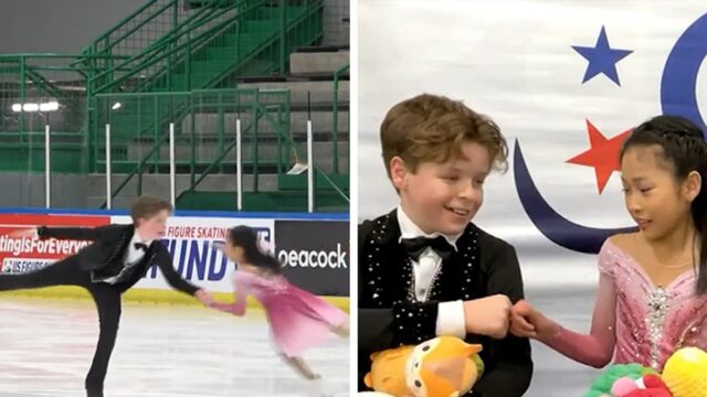 Young US Ice Dancers '1. Platz Routine vor dem DC -Flugzeugabsturz auf Video

