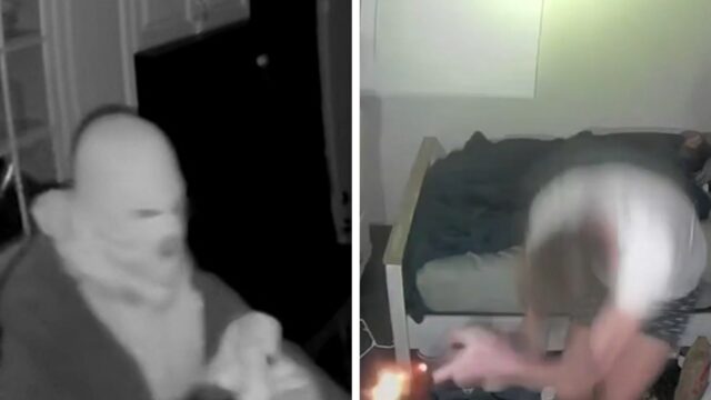 Hausbesitzer handelt mit Eindringlingen auf Video, 3 verletzt

