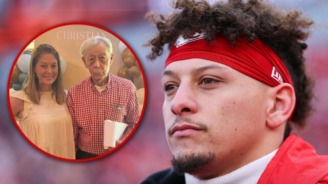 Patrick Mahomes 'Opa im Hospiz vor dem AFC -Meisterschaftsspiel

