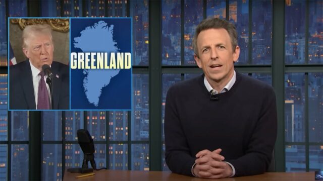 Seth Meyers hat starke Worte für Trump bezüglich seiner Drohung, Grönland einzunehmen

