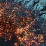 Die Verwüstung der Waldbrände in Los Angeles, dargestellt in Satellitenbildern