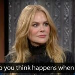 Nicole Kidman beantwortet Stephen Colberts Quickfire -Fragen, Streit folgt