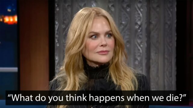 Nicole Kidman beantwortet Stephen Colberts Quickfire -Fragen, Streit folgt

