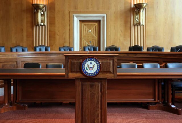 US Senate chambers.