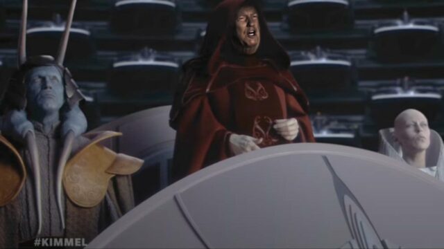 Jimmy Kimmel verändert Trumps Amtseinführung in der Star Wars-Szene mit Emperor Palpatine | Video

