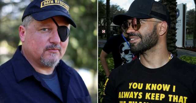 Die rechtsextremen Oath Keepers, ehemalige Anführer der Proud Boys, wurden nach Trumps Begnadigung freigelassen

