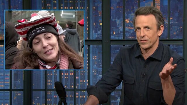 Seth Meyers lacht über die Ironie, dass Trump-Fans von der Amtseinführung ausgeschlossen wurden: „Sie gingen direkt ins Kapitol“, als er ging | Video

