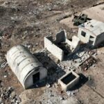 this aerial view shows an abandoned syrian assad regime army position in tal ash shahm near the border with the israeli occupied golan heights on january 3 2025 photo afp