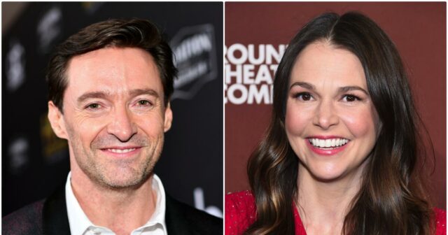 Es ist enttäuschend, es ist offiziell: Sutton Foster und Hugh Jackman halten sich bei einem Date in der Gegend von Los Angeles an den Händen

