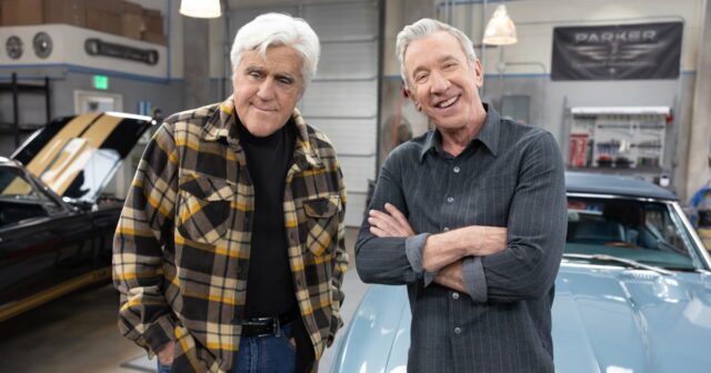 Tim Allen findet Jay Leno - der sich selbst spielt - auf "Ausrüstungsänderungen" "

